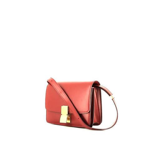 celine mini box red